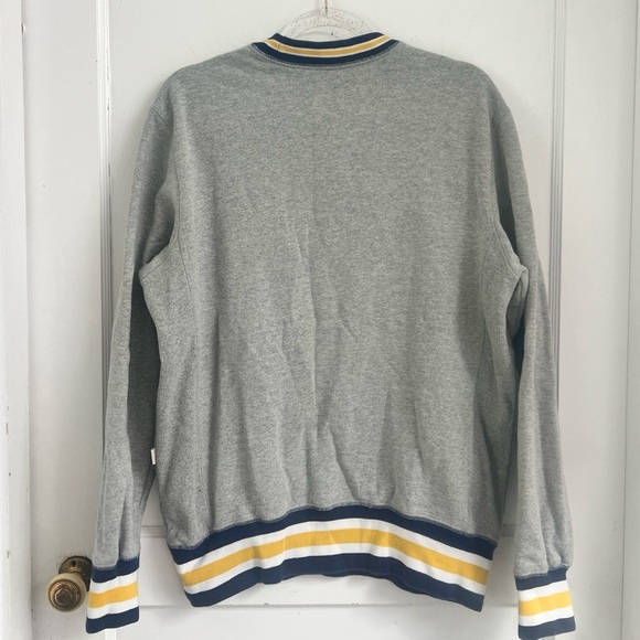 Aimé Leon Dore Collegiate Crew Sweater Gray Crew Neck Size M - Picture 7 of 7